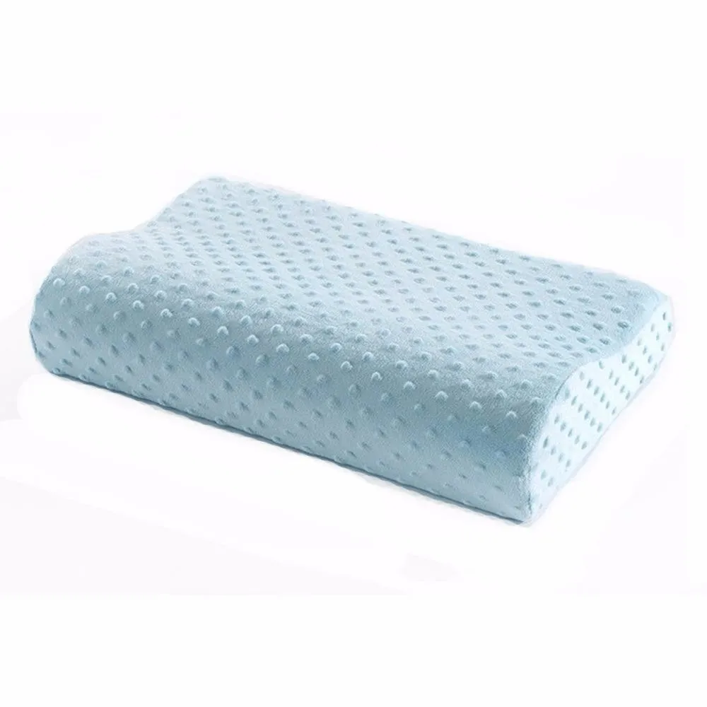 Látex de Espuma de Memória Cuidados de Saúde Roupa de Cama Modernplain Tingido Tecido Ortopédicos Lenta Recuperação Travesseiro Pescoço Cervical Rosa Azul Branca 3 Cuidados de Saúde Travesseiro Rosa Azul roupa de Cama Branca