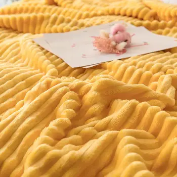 Bonenjoy Blankets for Beds Solid Yellow Color 2