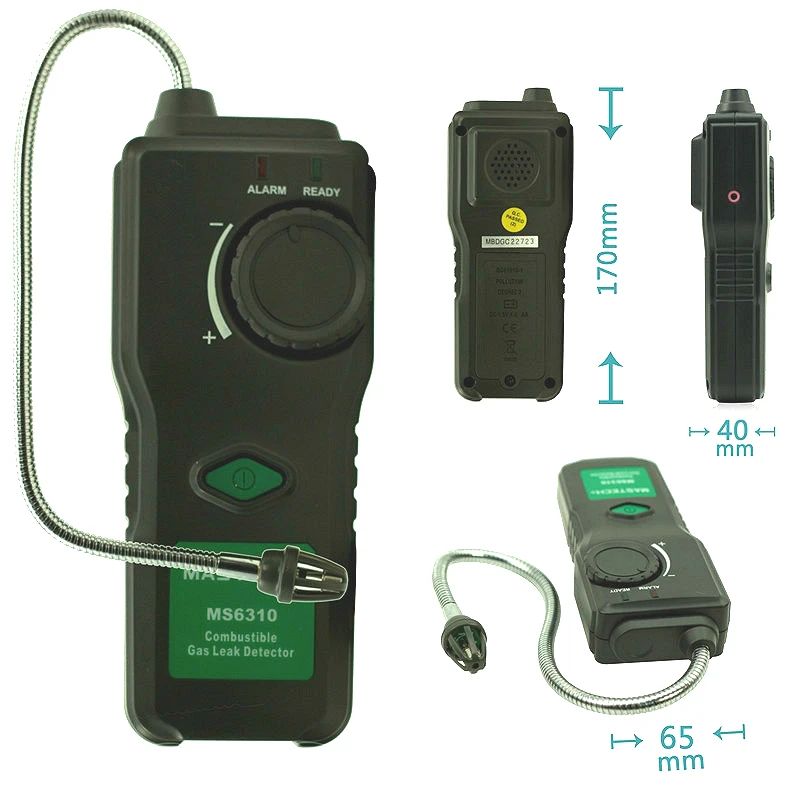 Portable Combustible Gas Detector Propane Natural Gas Leak Detector With Sound Light Alarm Gas Analyzer Combustible Monitor (2)