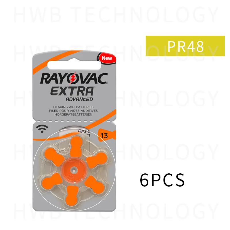Rayovac extra Size 13 a13 p13 PR48 батареи для слухового аппарата высокой мощности цинковая