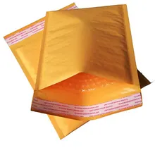 1 шт. желтый Водонепроницаемый конверт пузырчатая упаковка почтовые пакеты