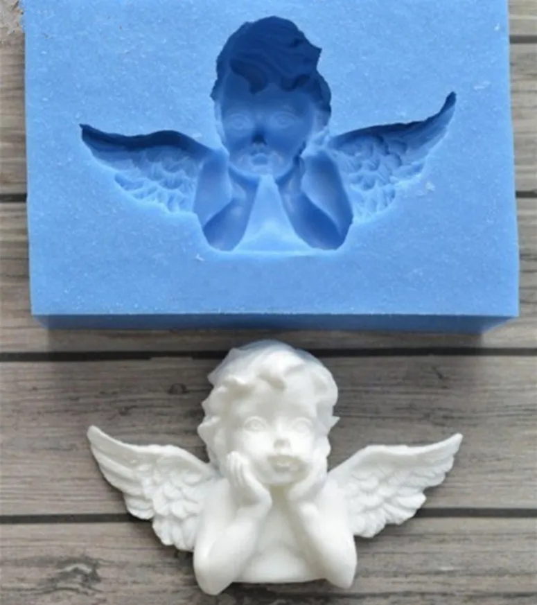 Sugarcraft новейший Ангел рамка силиконовая форма помадка форма для украшения торта инструменты форма для шоколадной мастики