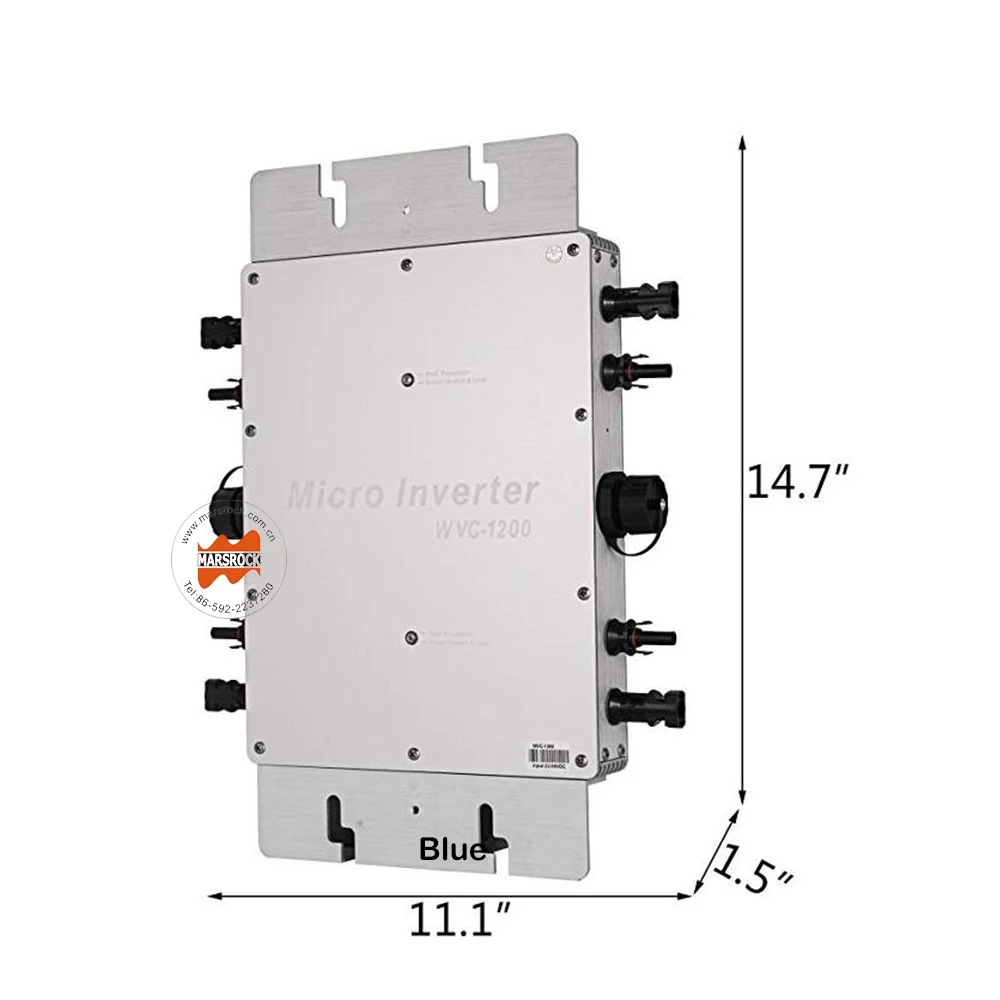  Waterproof IP65 MPPT 1200W Smart Grid Tie Solar Inverter DC 22-50V to 80-160VAC or 180-260VAC 50hz/ - 32967340022