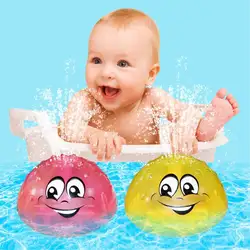 Игрушки для ванной Спрей Вода Свет музыка вращающийся мячик детские игрушки для малышей ванная комната Лето Играть Вода