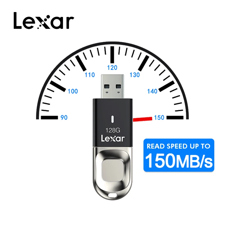 Lexar USB 3,0 карта памяти Распознавание отпечатков пальцев USB флеш-накопитель F35 32 Гб 64 Гб 128 ГБ флеш-накопитель usb флешка