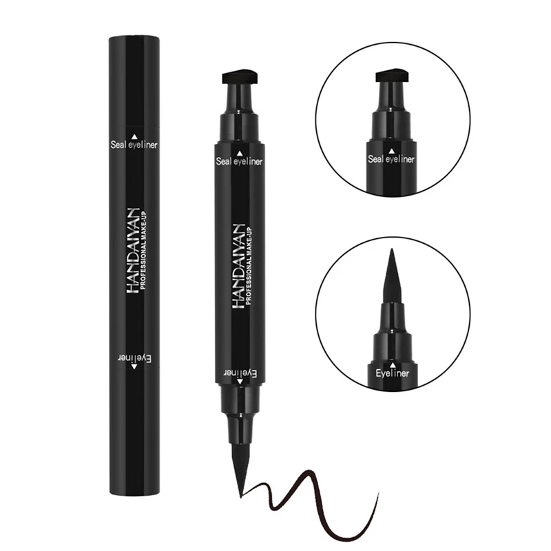 Brand Liquid Eyeliner Stamp Pencils Long Lasting Black Color Eye Liner Stamp Eye Pencil Quick