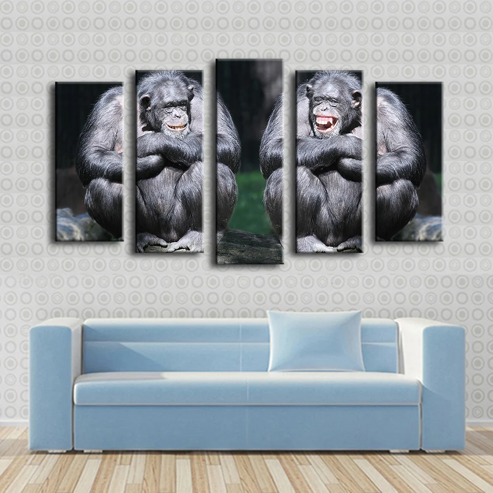 Картина Настенная с животными и обезьянами 5 шт.|cuadros decoracion|wall paintingdecoracion cuadros |