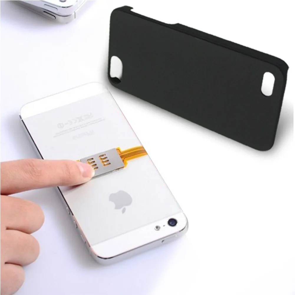 Портативный двойной 2 sim-карты двойной адаптер R-SIM Nano sim-карты адаптер для iPhone 5 5S