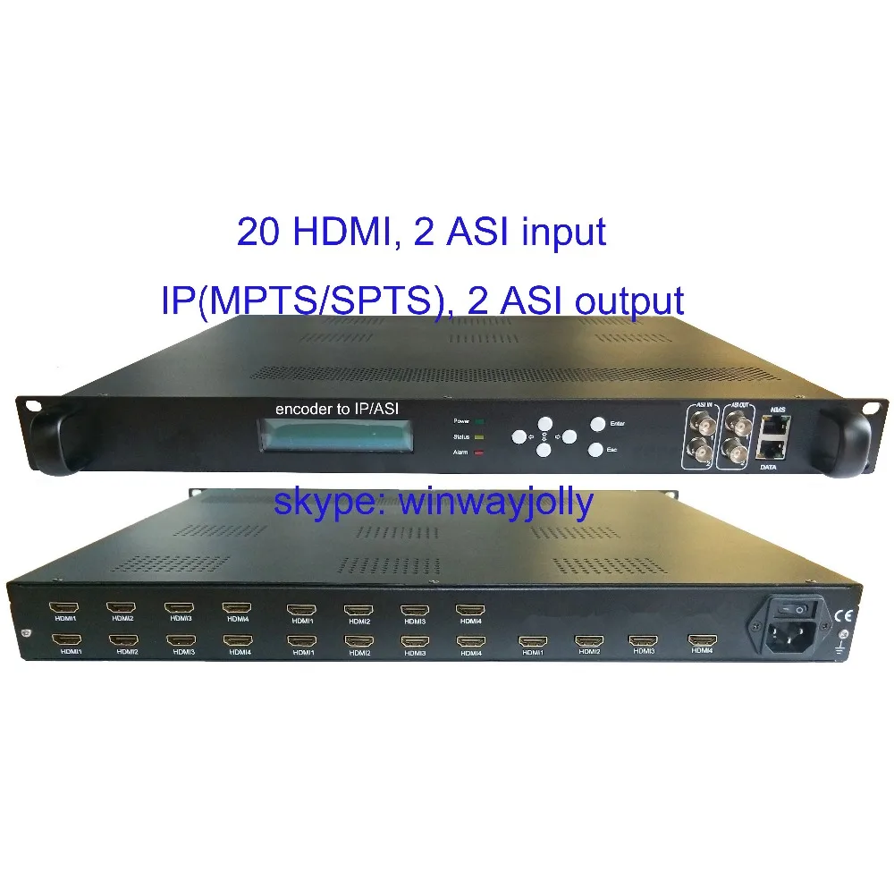 20 HDMI в IP/телефон вход и выход IP/ASI IP-кодировщик телефон высокое качество