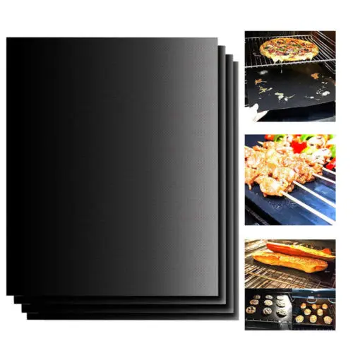 

1X Reusable Copper Chef Grill Bake Mats BBQ Pad Tool Camping Hiking Home Outdoor BBQ Tools