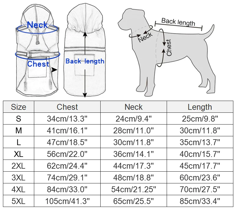 Водонепроницаемая собачьи плащи, светоотражающая куртка с капюшоном для питомцев, одежда для средних и больших собак, спортивная одежда для S-5XL Лабрадора, 2 цвета