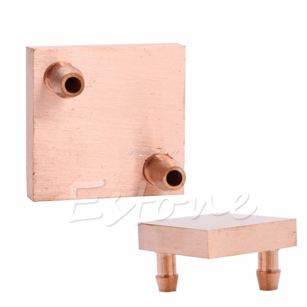 Copper Water Cooling Block For GPU CPU Radiator Liquid Heatsink Heat Sink Cooled