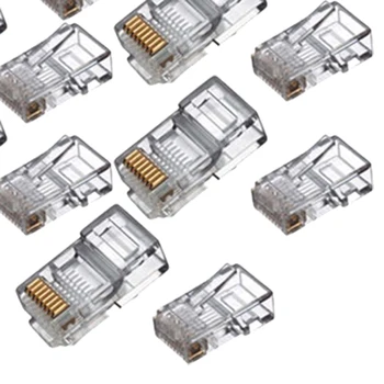 

YOC-5* RJ45 Connector Network Cable CAT5 Crimp Ends Plug x 100