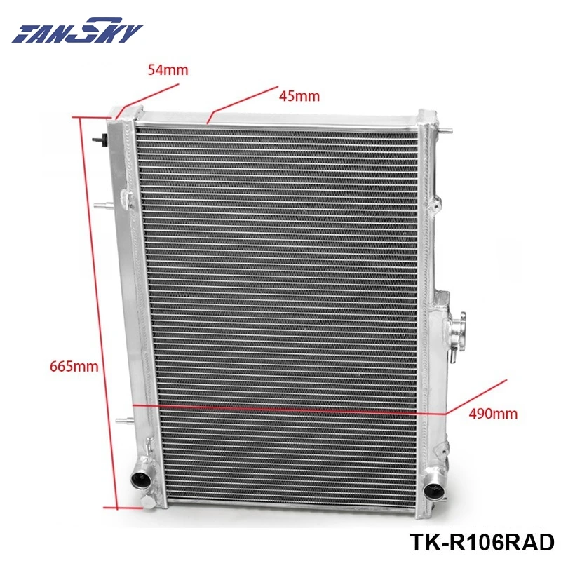 42 мм 2 Ряд производительности алюминиевый радиатор для Nissan Skyline R33 R34 TK-R106RAD
