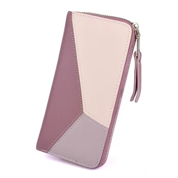 

Women Long Clutch Wallets Female Fashion PU Leather Zipper Coin Bag Phone Purses Famous Designer Lady Cards Holder Wallet