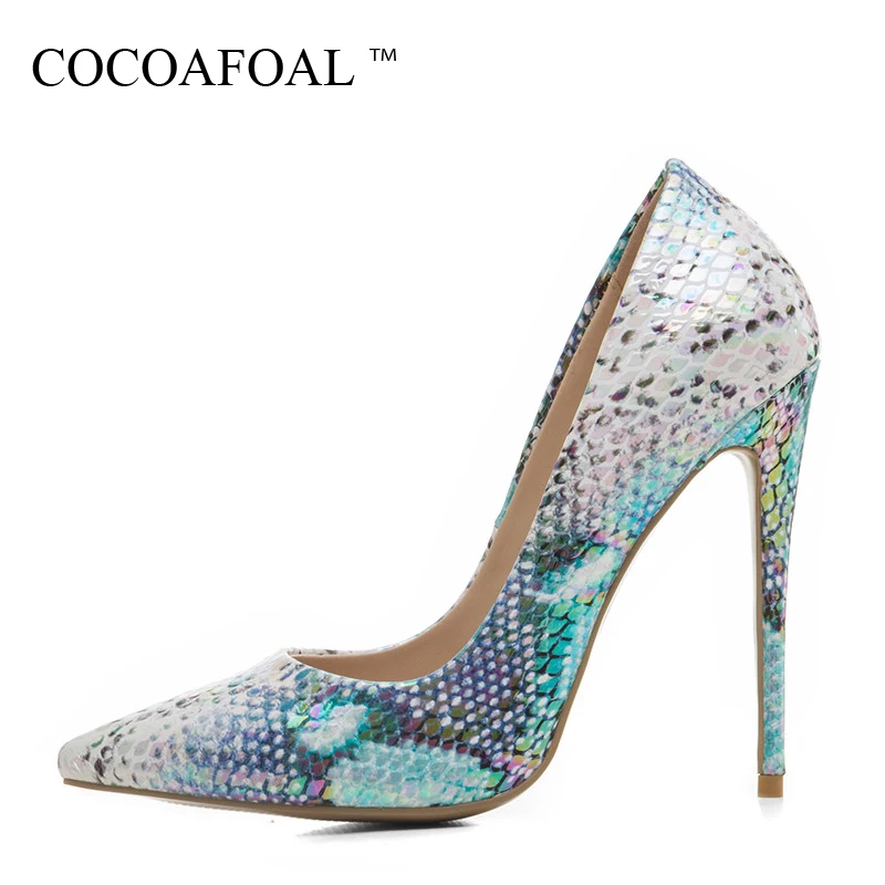 

COCOAFOAL Woman Wedding Pumps Plus Size 33 - 43 Fashion Sexy Ultra High Heels Shoes Party Stiletto Pointed Toe Pink 12 CM Pumps