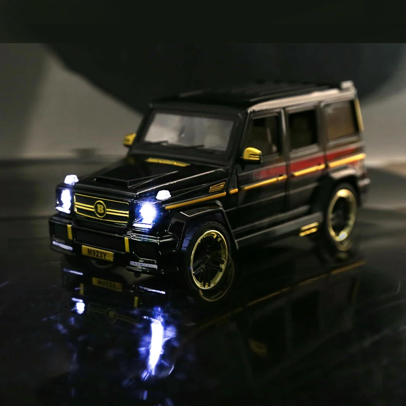 Детские игрушки 1:24 Benz BRABUS моделирование крутая дорога литья под давлением модель автомобиля Коллекция украшения 6 открыть дверь подарки, что нравится детям