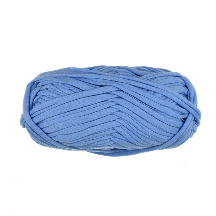 21 Цвет Вязание Толстая нить вязание крючком Ткань Пряжа DIY сумка ковер подушка Вязание лента шляпа пряжа хлопок пряжа шар 30 м - Цвет: sky blue