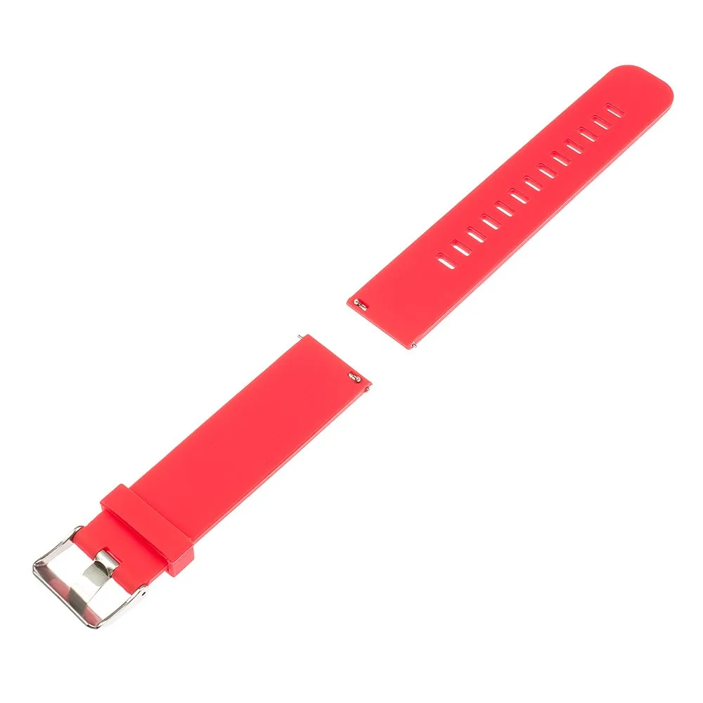 Силиконовый резиновый ремешок для часов Quick Release Watch Band 17 мм 18 мм 19 мм 20 мм 21 мм 22 мм универсальный ремешок на запястье браслет черный синий красный