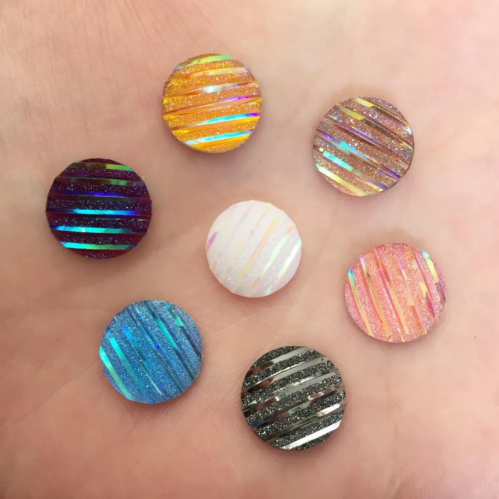 50 шт. AB Resin 12 мм круглый кабошон Twill Ore Bead Flat Back Стразы W69 | Дом и сад