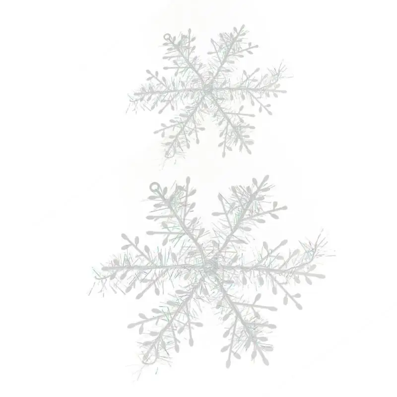 3 шт./лот домашний Декор Рождественская белая Снежинка Рождественская елка подвесной кулон для домашних окон праздничные украшения для праздника для вечеринки