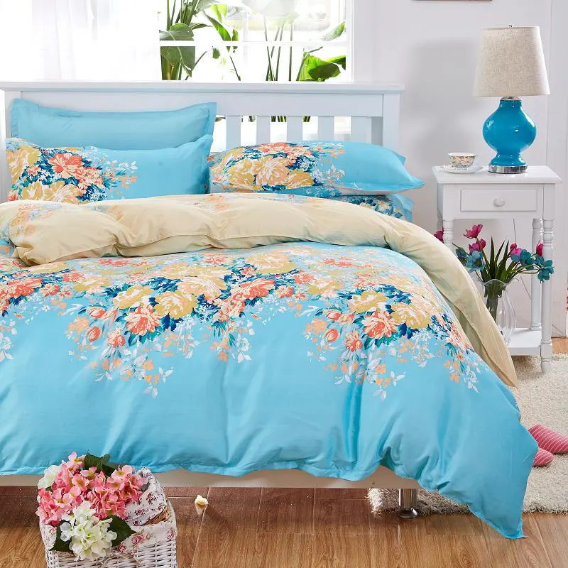 

JU Home Textile 4pcs Bedding Sets Bed Sheet Cozy Bedding Set Bed Linen Duvet Cover Bed Sheet Pillowcase/bed Set 5 Size