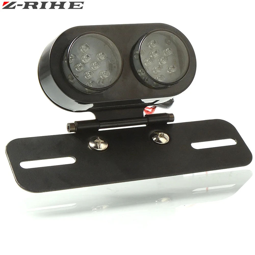 

Motorcycle Turn Signal Brake Led Light License Plate Holder Tail Lights LED Brake Tail Lamps For Bobber Cafe Racer ATV