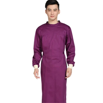 

2020 Long Surgical Surgeon Gown Medical Clothing Reinforced Protective Gown Solid Reusable Wrap Around Gowns