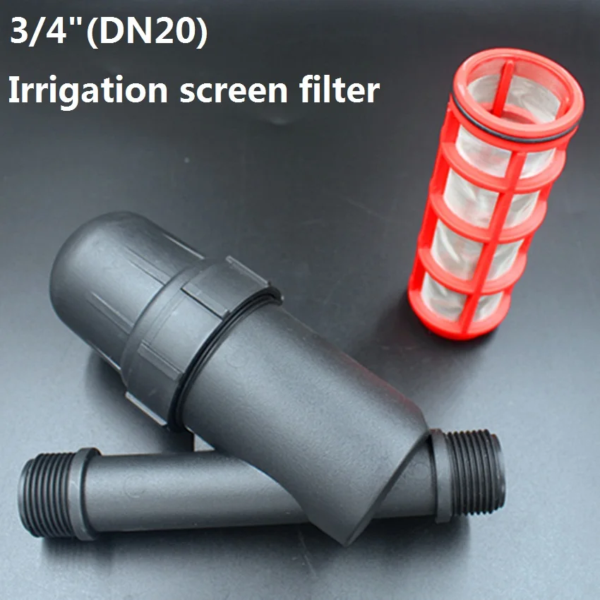 4 шт./лот 3/4 дюйма DN20 Y Тип 120 сетки орошения Экран фильтр мужской Нитки gardenagriculture парниковых воды Экран фильтр