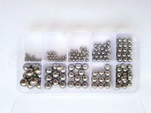 

160pcs G10 Level Stainless Steel Bearings Ball Wire Rod Screw Assortment Set