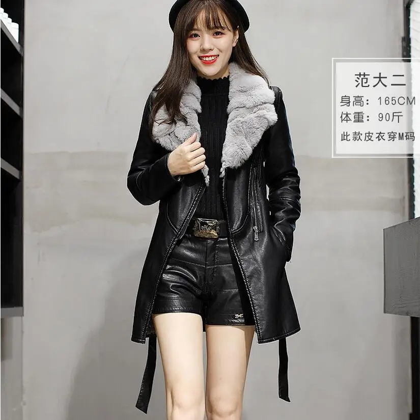 Winter Large Size Women Clothing Long Paragraph Plus Velvet Thick