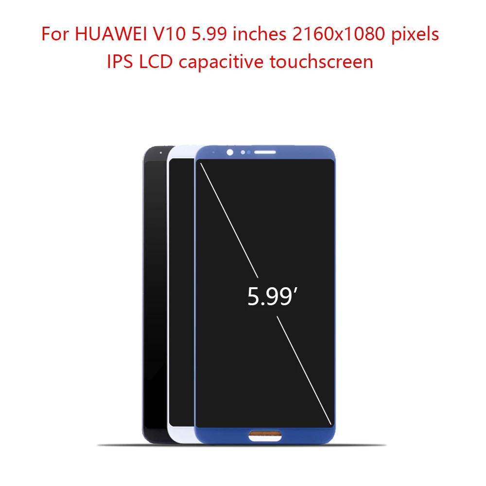 Оригинальный 5 99 дюймовый ЖК дисплей для HUAWEI Honor View 10 сенсорный экран с цифровым