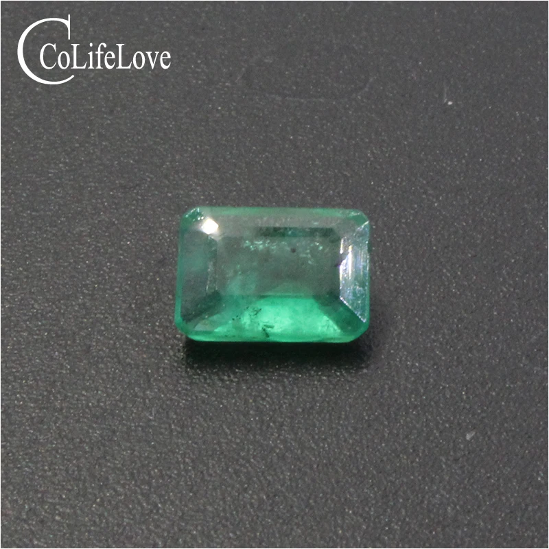 5 мм * 7 0.7ct настоящий натуральный Изумрудный драгоценный камень изумруд огранка