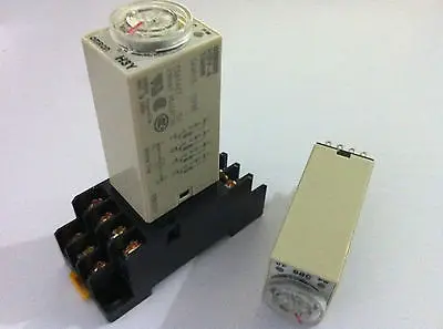 

DC 24V 5A H3Y-4 H3Y Delay Timer Time Relay 0-10 Second 10s 10sec 24VDC & Base