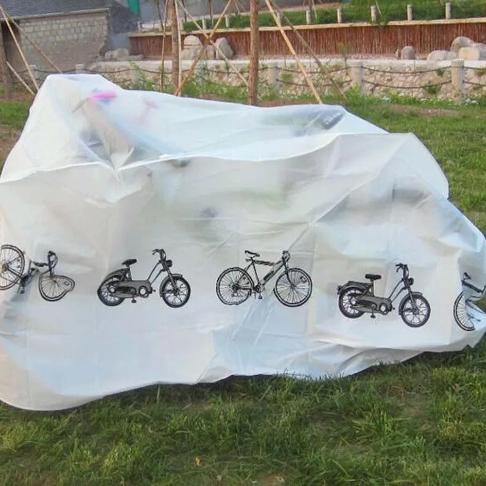Белый мото Велосипедный Спорт Пылезащитный чехол Велоспорт дождя пыли Защитная крышка Водонепроницаемый пылезащитный горный Велосипедный спорт печати велосипед Интимные аксессуары
