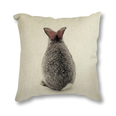 HTB11deWX0fvK1RjSspoq6zfNpXap Animal Rabbit Deer Flower Crown Nursery Printed Decorative Cushion Cover Pillow Case Nordic Cushion Cover Sofa Car Decoration