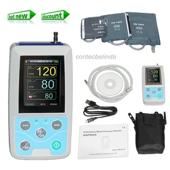 

CE CONTEC ABPM50 24 Hours Ambulatory Blood Pressure Monitor+Software+Cuffs(Adult,Large Adult,Child Cuff)