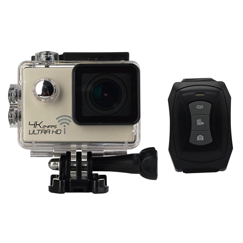 

4K/30fps Action Camera Wifi 1080p UHD 2.0" LCD 30m Waterproof Diving 170 Degree Sport Action Camera DV Camera with Remote