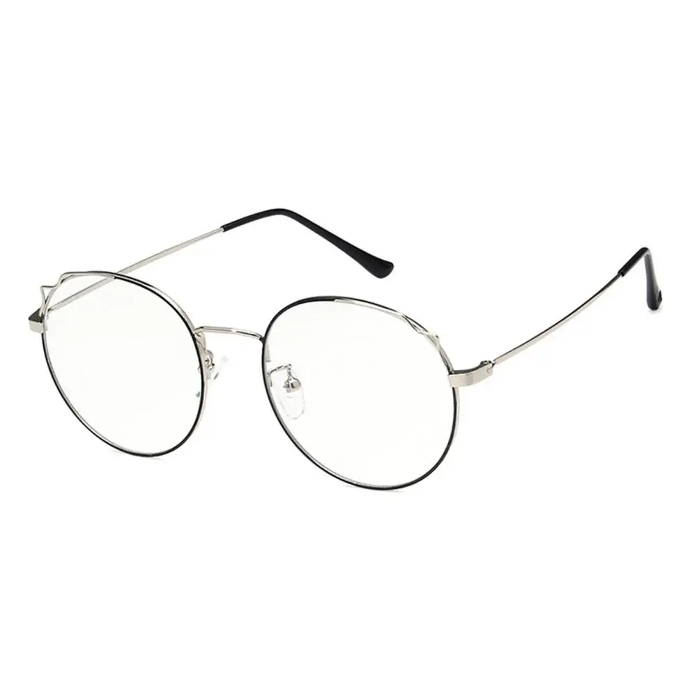 Горячая Распродажа сплав Gafas очки оправа для очков унисекс Ретро Круглый полный украшения по рецепту