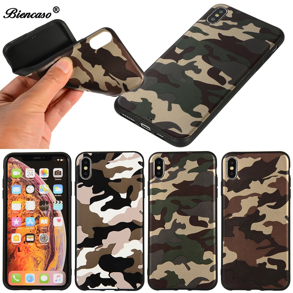 

Army Green Camouflage Case For Samsung Galaxy M10 M20 M30 A10 A30 A40 A50 S10 S10e S9 S8 Plus S7 Edge Note 8 Soft TPU Cover