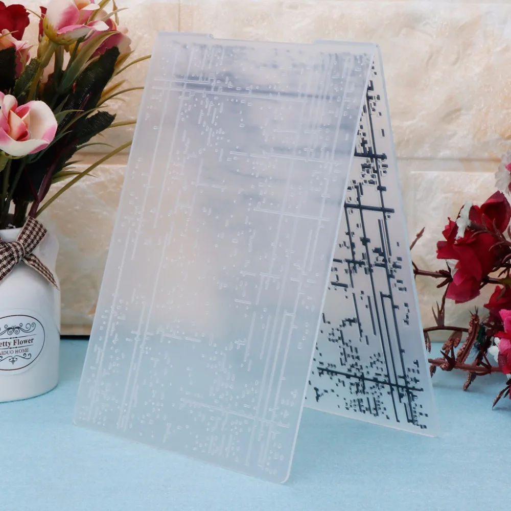Пластиковый с тиснением шаблон папки для DIY альбом для скрапбукинга картон для творчества дизайн