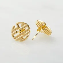 Серьги-гвоздики с монограммой на заказ для женщин Букле д 'Орель персонализированные серьги с буквами из нержавеющей стали модные ювелирные изделия