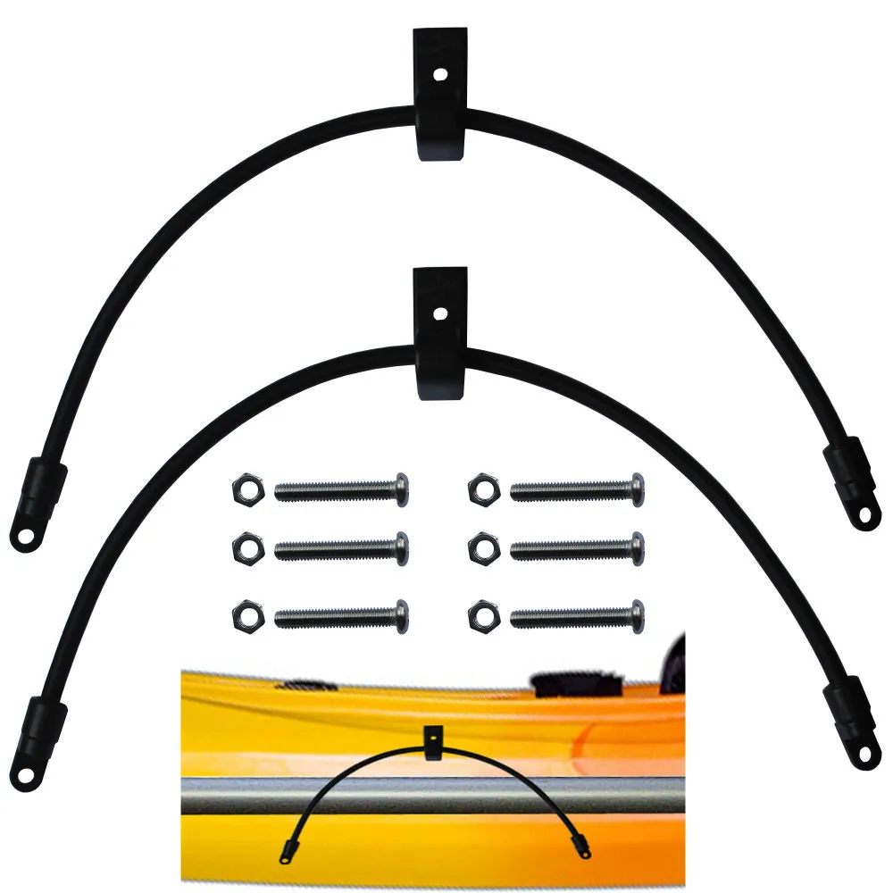 2 Pcs Kayak Bungee Paddle Holder Paddle Keepers Rod Holders Kit for