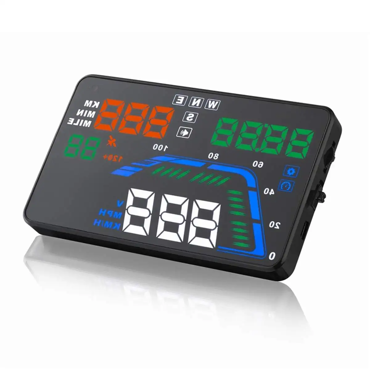 

Muiti Color Version Q7 5.5 Inch Heads Up Display HUD GPS Speedometer Display Car Speed Projector Brand New