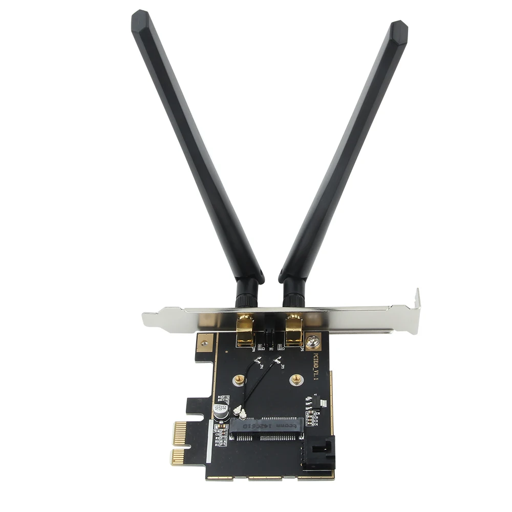 Беспроводная сетевая мини-карта PCI-E для настольного PCI-E адаптер конвертер+ PCI-E низкий профиль для intel Broadcom Половина размера карты