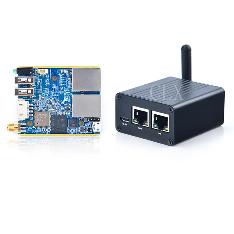 Nanopi R1 двойной экран 512 МБ/1 ГБ EMMC Интернет вещей IoT маршрутизатор Поддержка с открытым исходным кодом Ubuntu OpenWrt NanoPi R1