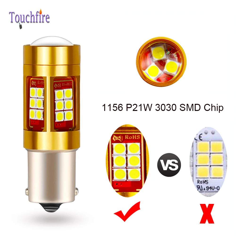 10X1156 P21W Canbus автомобильная лампа 3030SMD 27Led 1600Lm указатель направления Обратный DRL свет задние противотуманные тормозные лампы W21W