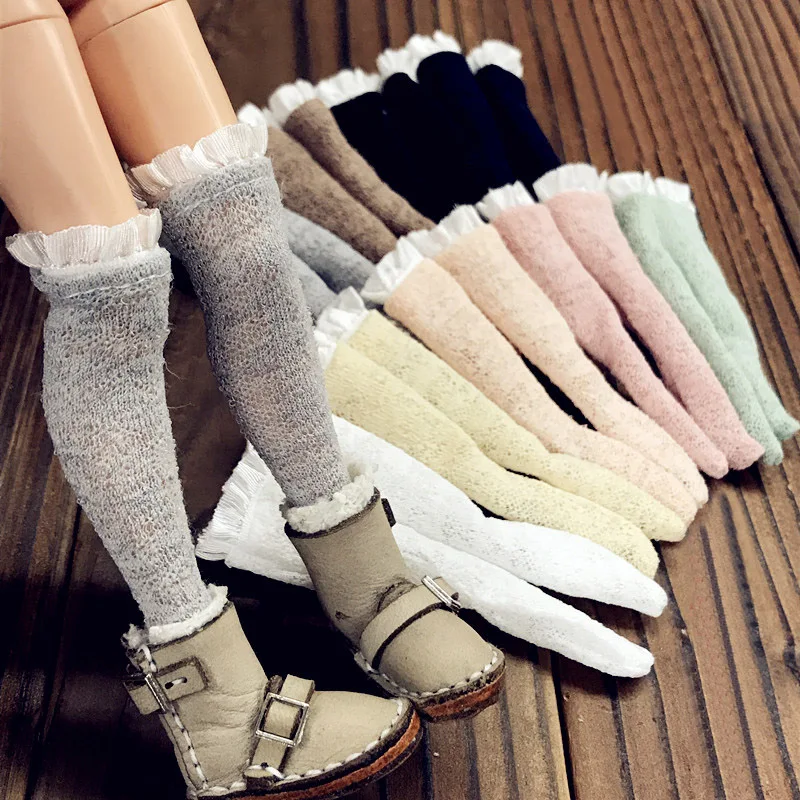 

5 Pair Assorted Socks Lacy Stocking for Blyth, Licca, Azone, Barbies 1/6 Doll Clothes Accessories
