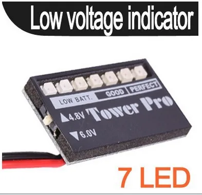 

Pro TOWER 7 Levels LED Battery Voltage Indicator Monitor buzzer rc tool RC Airplane