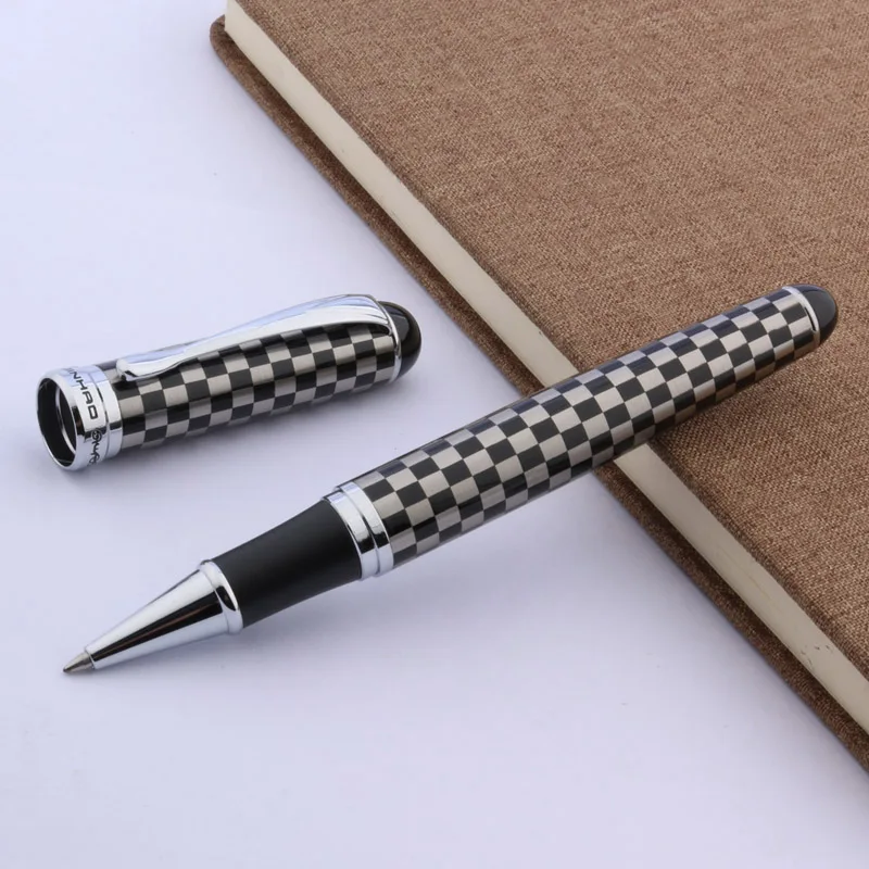 High quality jinhao 750 Silver accessories metal white chess board Rollerball Pen ink pens ballpoint pen Office Supplies images - 6